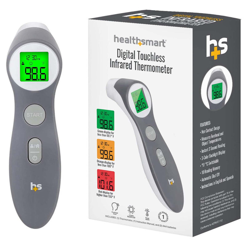 Healthsmart® Digital Touchless Infrared Thermometer, Sold As 1/Each Mabis 18-555-000