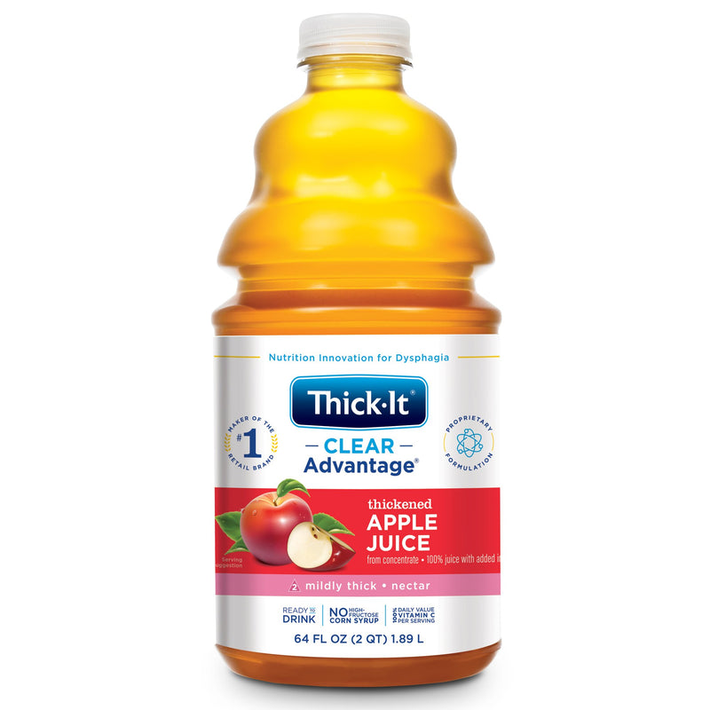 Thick-It® Clear Advantage® Nectar Consistency Apple Thickened Beverage, 64-Ounce Bottle, Sold As 4/Case Kent B454-A5044
