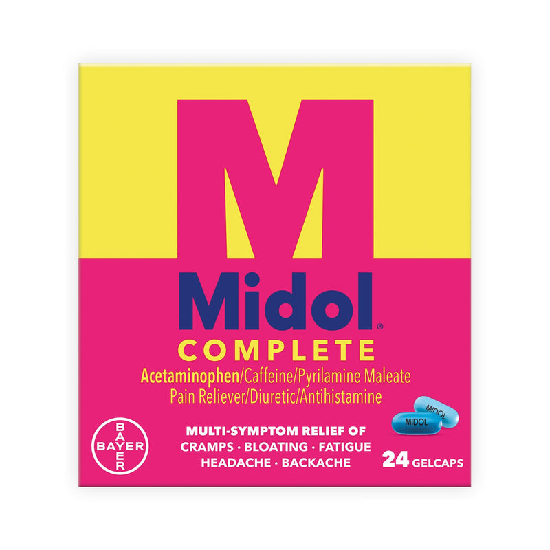Midol® Complete Acetaminophen / Caffeine / Pyrilamine Maleate Cramp Relief, Sold As 1/Box Bayer 12843017253