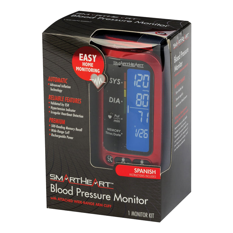 Smartheart Arm Blood Pressure Monitor, Sold As 12/Case Veridian 01-509