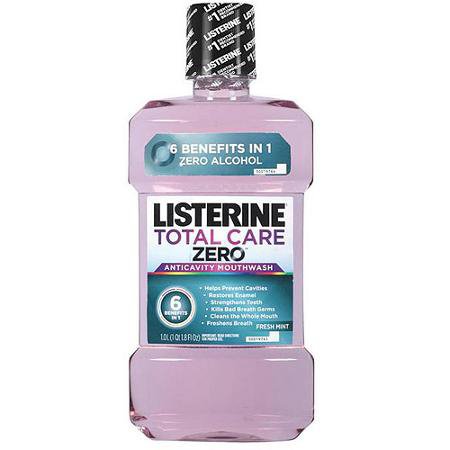 Listerine, Mouth Wash Total Care Zero 1L (6/Cs), Sold As 6/Case Johnson 10312547306710