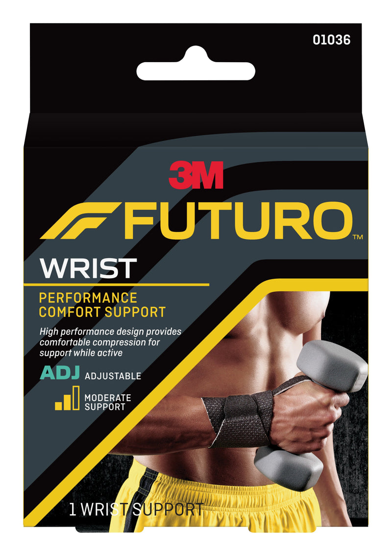 3M™ Futuro™ Performance Comfort Wrist Support, One Size Fits Most, Sold As 12/Case 3M 01036Enr