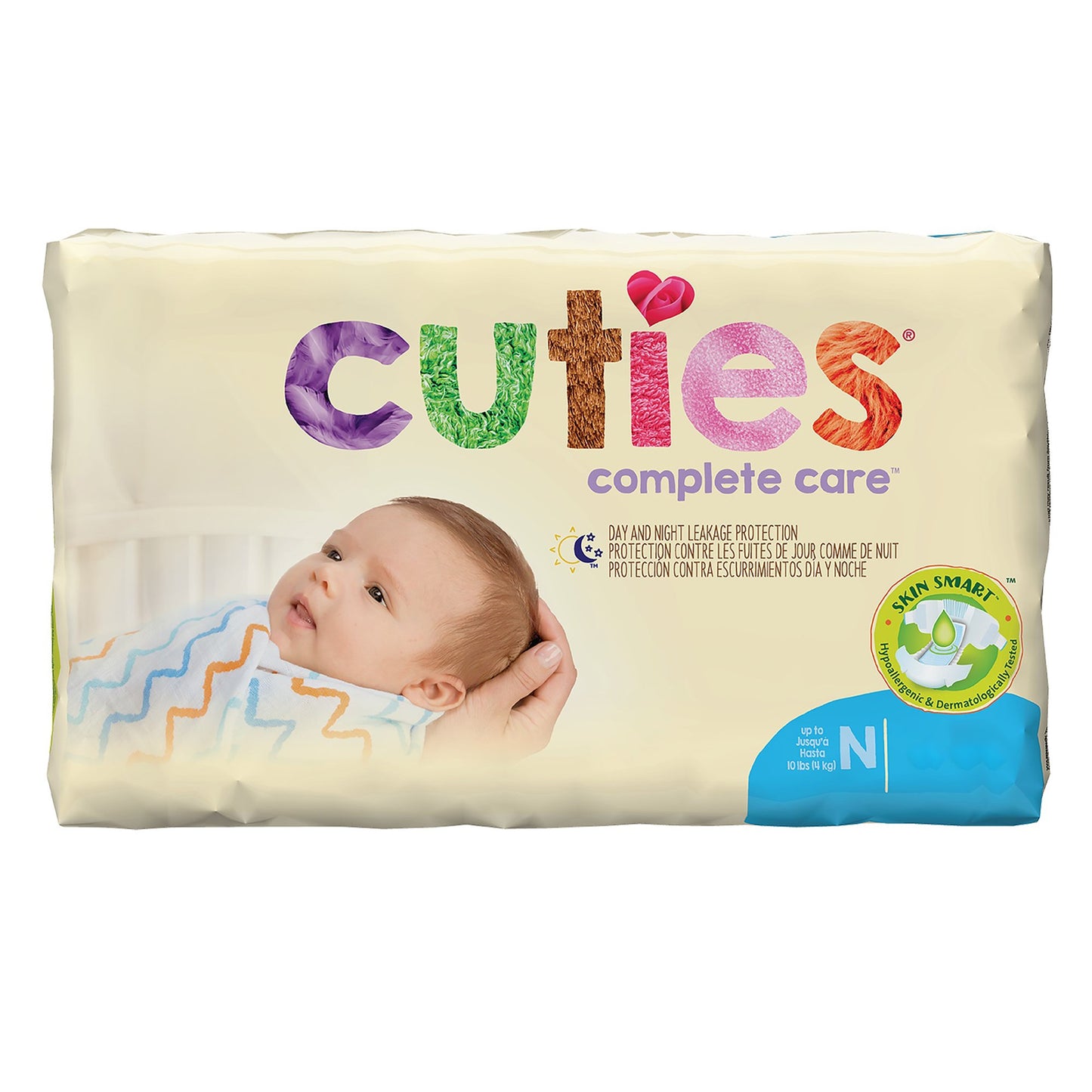 Cuties Complete Care Diapers, Newborn, Sold As 25/Pack First Cdb000