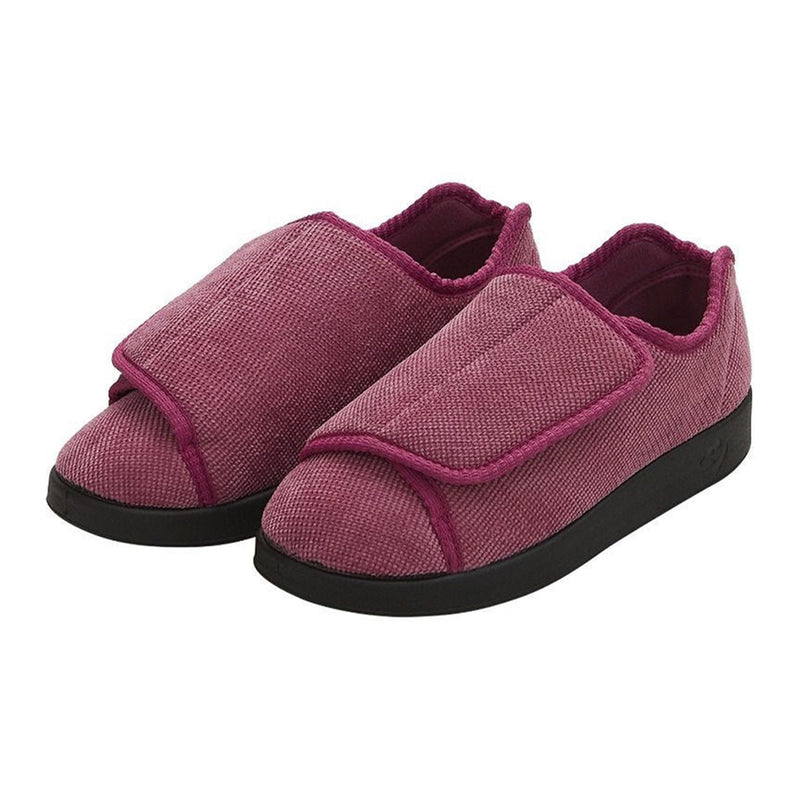 Silverts® Women'S Double Extra Wide Easy Closure Slippers, Dusty Rose, Size 7, Sold As 1/Pair Silverts Sv15100_Svdrb_7