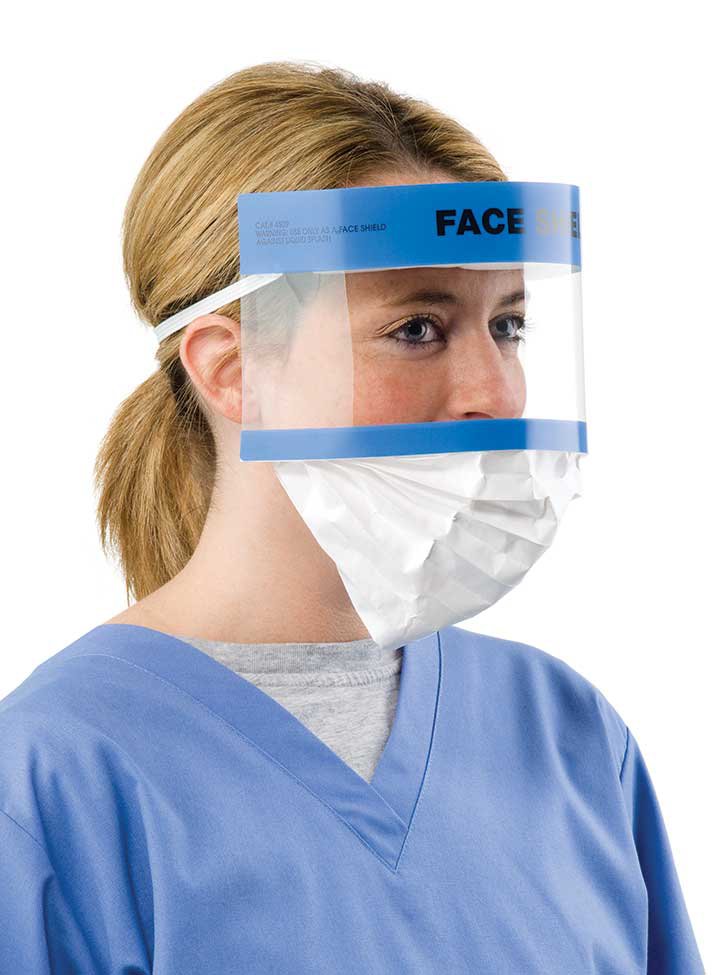 Key Surgical Face Shield With Retractable Splash Guard, Sold As 1/Each Steris 4509