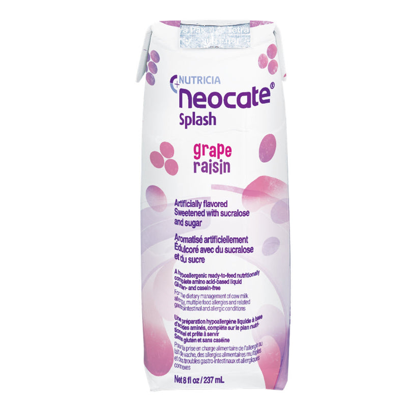 Neocate® Splash Grape Pediatric Oral Supplement / Tube Feeding Formula, 8 Oz. Carton, Sold As 1/Each Nutricia 122435
