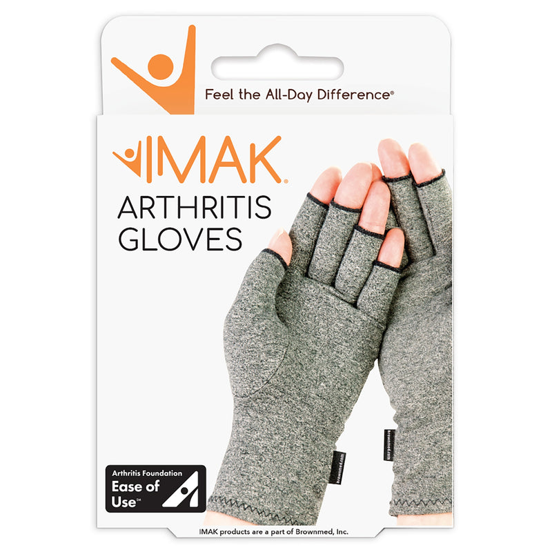 Imak® Compression Arthritis Glove, Extra Large, Gray, Sold As 1/Box Brownmed A20174
