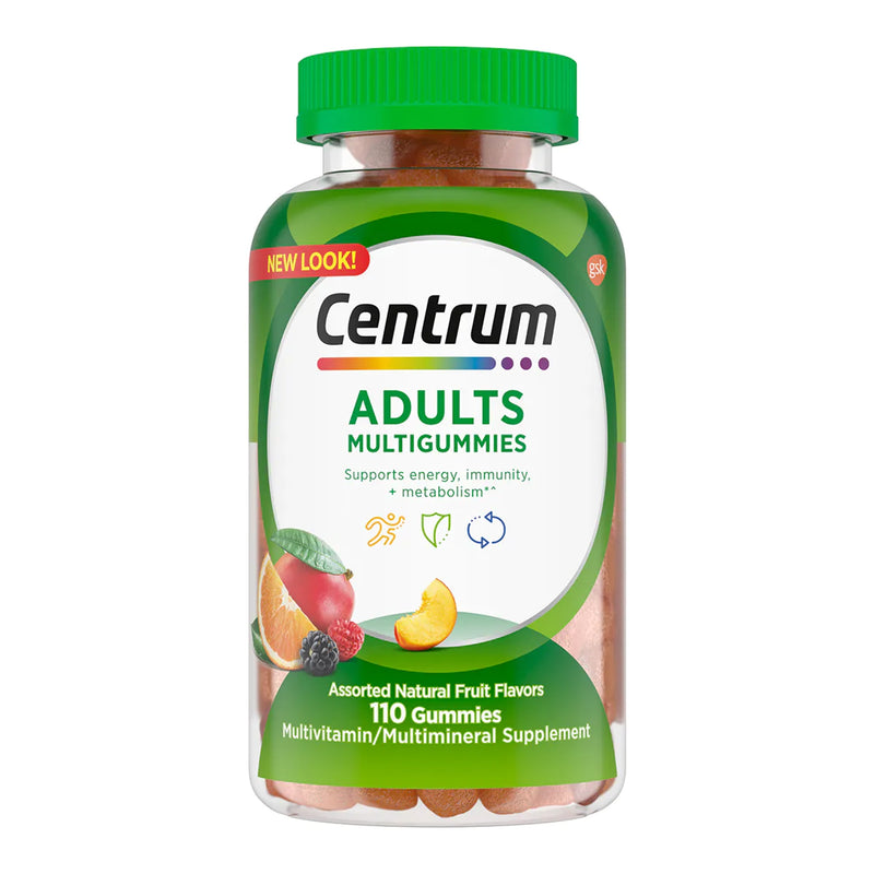 Centrum Multigummies Adults Assorted Natural Fruit Flavors, Sold As 1/Bottle Glaxo 30573128434