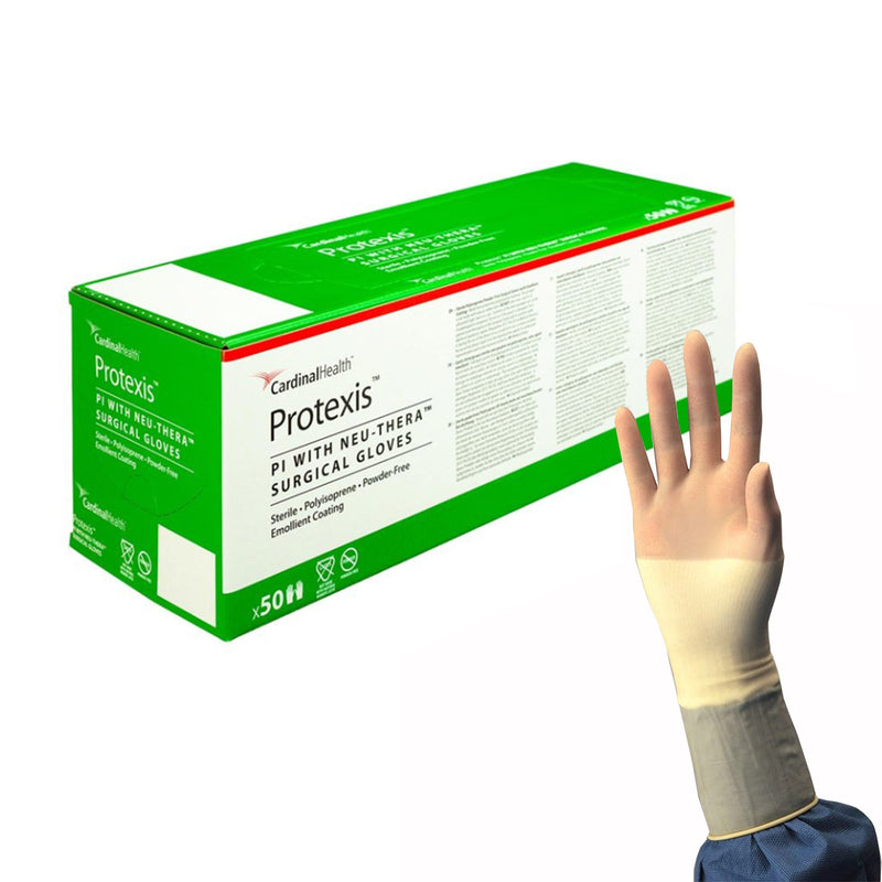 Protexis™ Pi With Neu-Thera® Polyisoprene Surgical Glove, Size 6.5, Ivory, Sold As 200/Case Cardinal 2D73Te65