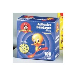 Looney Tunes™ Adhesive Spot Bandage, 7/8 Inch Round, Sold As 2400/Case Dukal 1079797