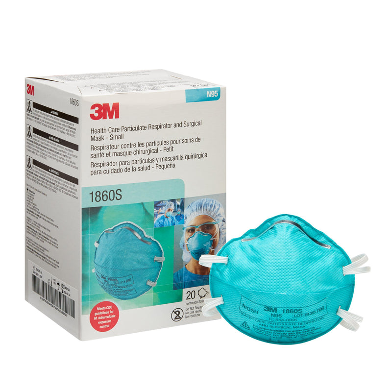 3M Particulate Respirator And Surgical Mask, Small, Sold As 20/Box 3M 1860S