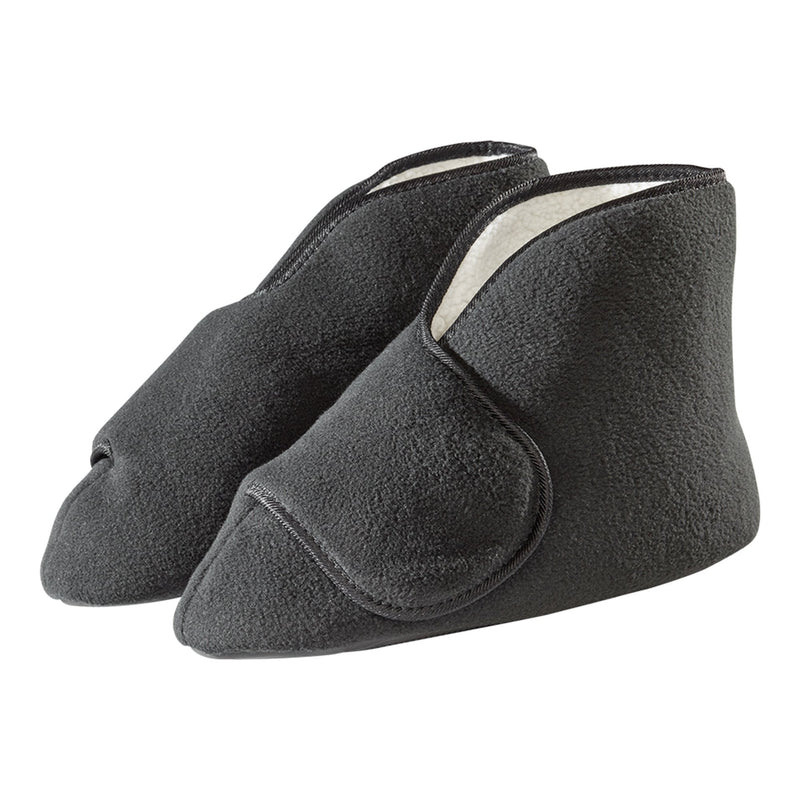 Silverts® Deep And Wide Diabetic Bootie Slippers, Black, X-Large, Sold As 1/Pair Silverts Sv10160_Sv2_Xl