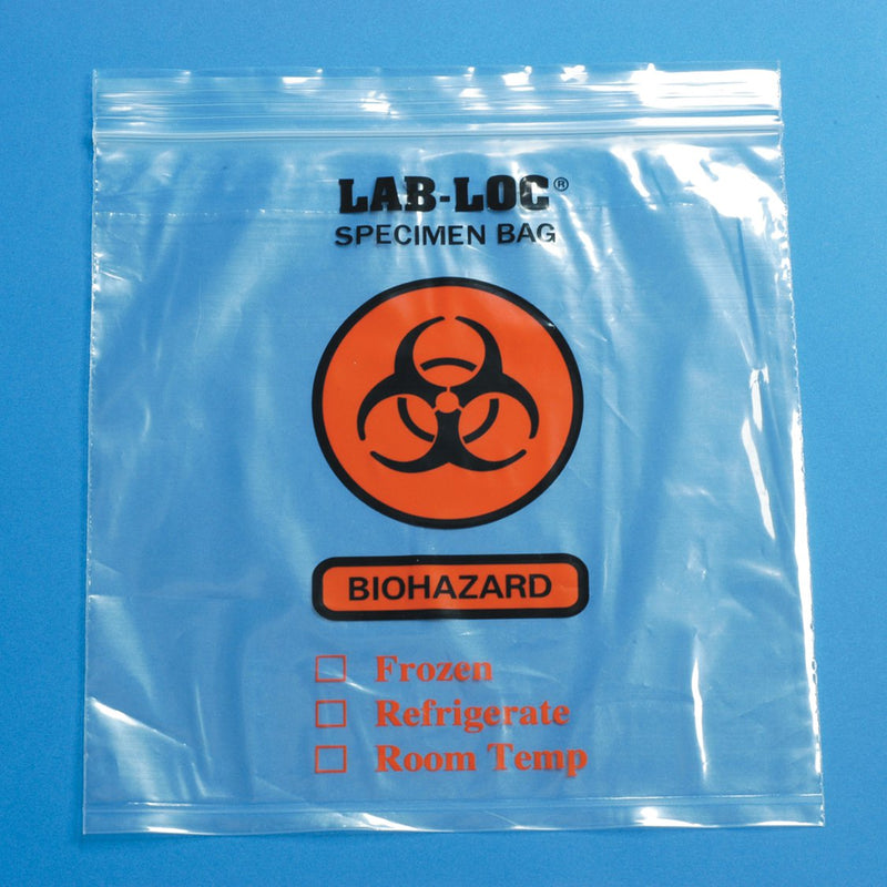 Lab-Loc® Specimen Transport Bag With Document Pouch, 8 X 10 Inch, Sold As 100/Pack Elkay Lab20810
