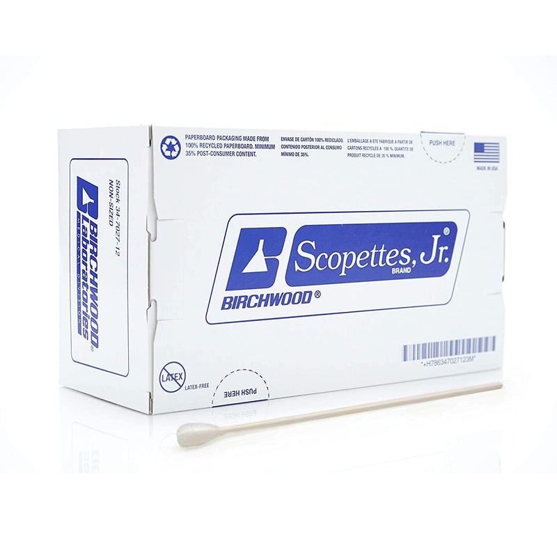 Scopettes® Jr. Ob/Gyn Swabstick, 8 Inch Length, Sold As 100/Box Birchwood 34-7021-12