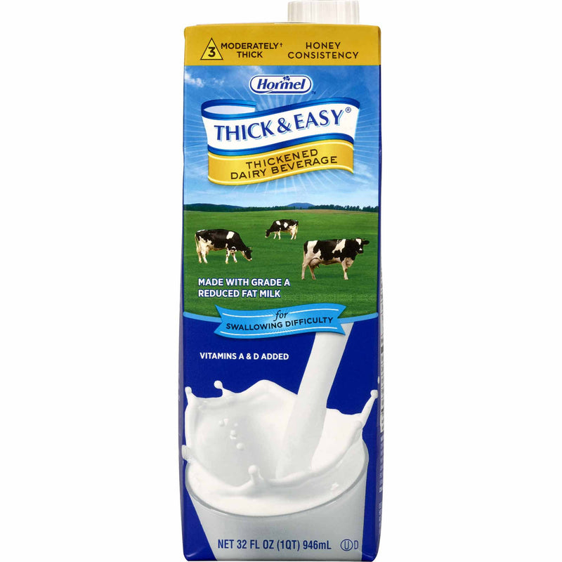 Thick & Easy® Dairy Honey Consistency Milk Thickened Beverage, 32-Ounce Carton, Sold As 8/Case Hormel 73626