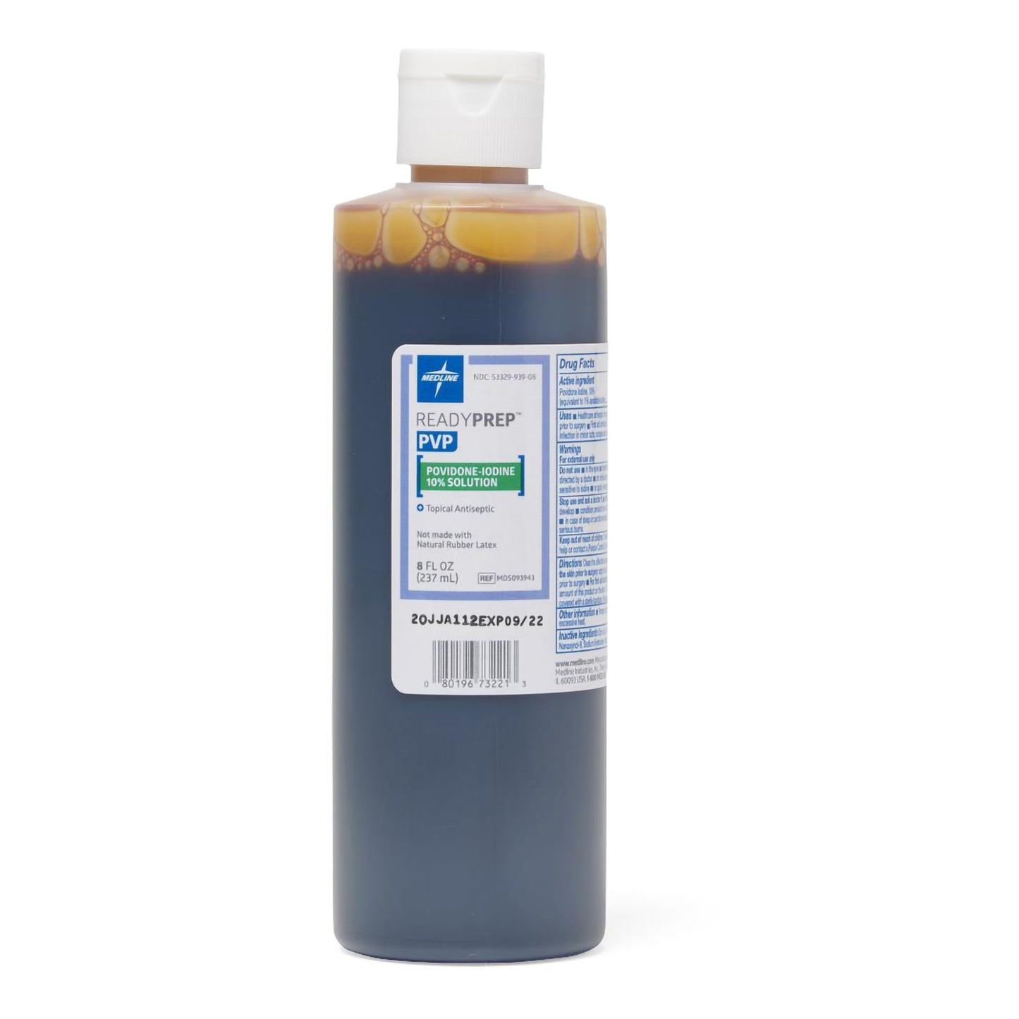 Povidone/Iodine Prep 8Oz (24/Cs), Sold As 1/Each Medline Mds093943