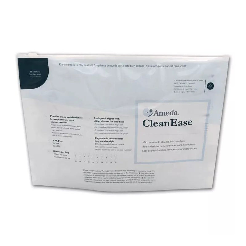 Ameda® Cleanease Microwaveable Steam Sanitizing Bags, Sold As 1/Each Ameda 800M03