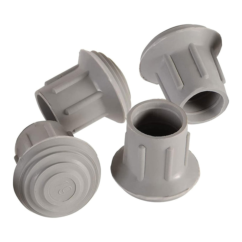 Mabis Replacement Tips For Walkers, Canes And Commode Chairs, 1-Inch, Sold As 4/Box Mabis 519-1373-9504