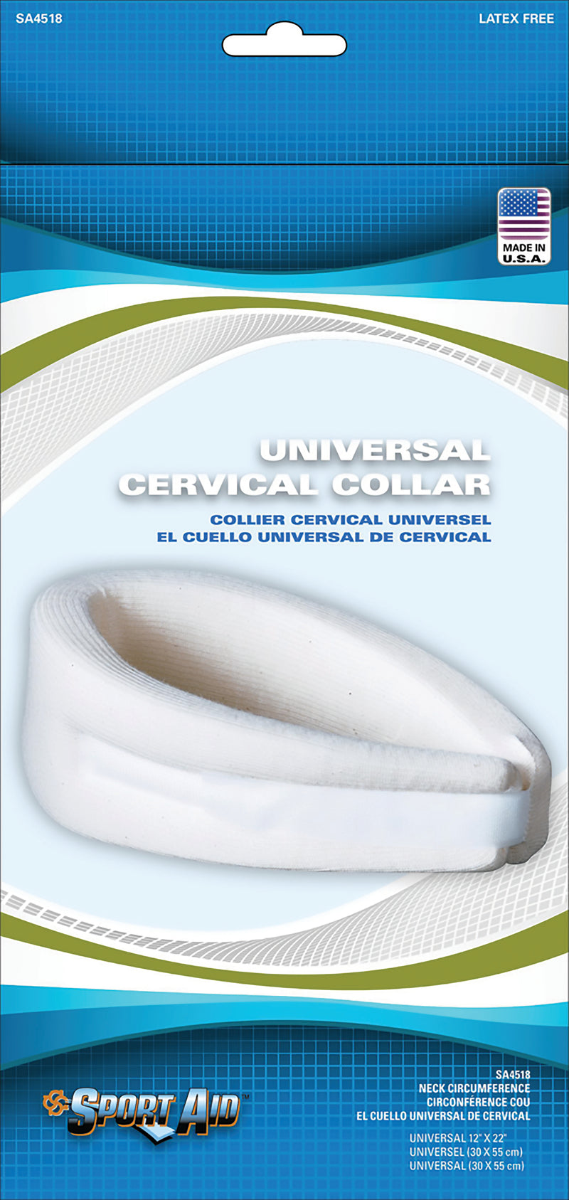 Sport-Aid™ Cervical Collar, One Size Fits Most, Sold As 1/Each Scott Sa4518 Nat Un