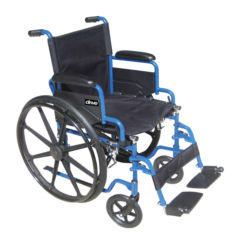 Drive™ Blue Streak Wheelchair, 18-Inch Seat Width, Sold As 1/Each Drive Bls18Fbd-Sf