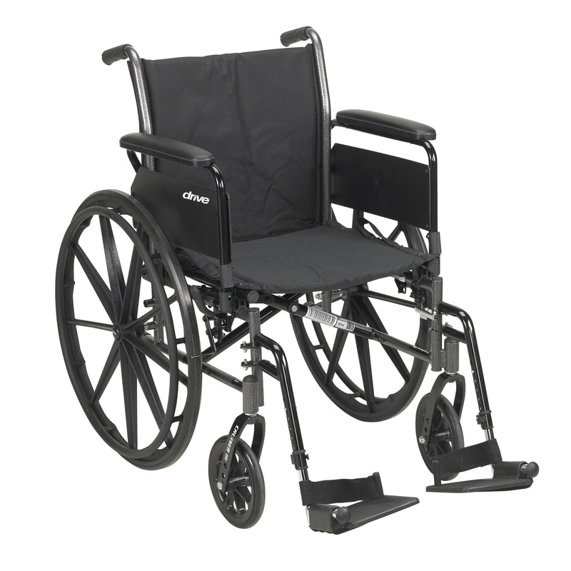 Drive™ Cruiser Iii Lightweight Wheelchair, 18-Inch Seat Width, Sold As 1/Each Drive K318Dfa-Elr