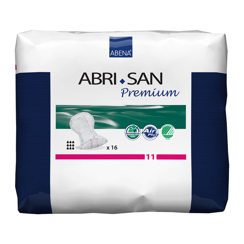 INCONTINENCE LINER ABRI-SAN™ PREMIUM 28 INCH LENGTH HEAVY ABSORBENCY FLUFF   POLYMER CORE LEVEL 11, 16/BAG, ABENA 9389