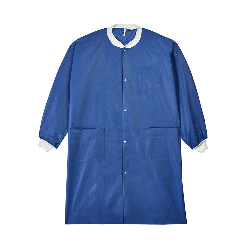 Labmates® Lab Coat, Small, Blue, Sold As 10/Bag Graham 85177