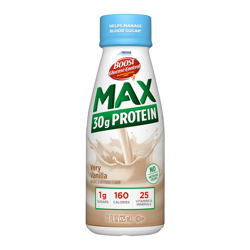 Boost® Glucose Control Max Vanilla Balanced Nutritional Drink, 11-Ounce Bottle, Sold As 12/Case Nestle 00041679572344