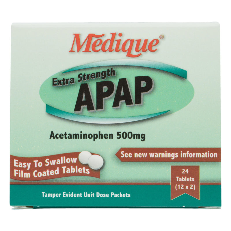 Apap Extra Strength Pain Relief, Sold As 24/Box Medique 17564