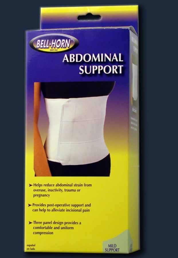ABDOMINAL BINDER BELL-HORN® 2X-LARGE / 3X-LARGE HOOK AND LOOP CLOSURE 61 TO 72 INCH WAIST CIRCUMFERENCE A, SOLD AS 1/EACH, DJO 169
