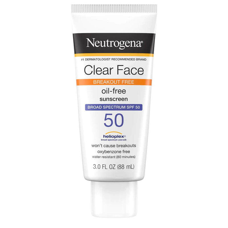 Neutrogena® Clear Face Oil Free Sunscreen, 3 Oz., Sold As 1/Each J 69968066203