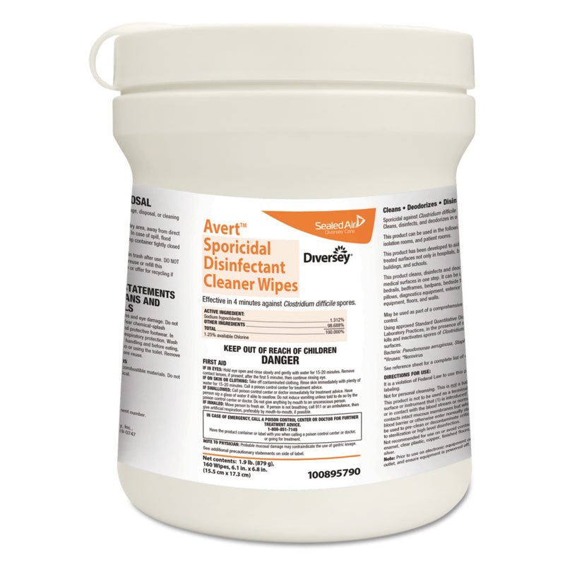 Avert® Surface Disinfectant Cleaner Wipes, Sold As 160/Carton Lagasse Dvo100895790
