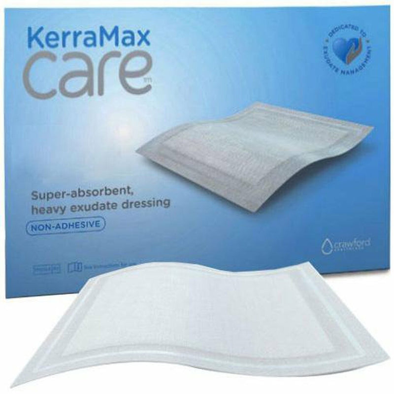 SUPER ABSORBENT DRESSING KERRAMAX CARE® GENTLE BORDER 4 X 4 INCH NONWOVEN SQUARE STERILE, SOLD AS 190/CASE, 3M PRD500-1174