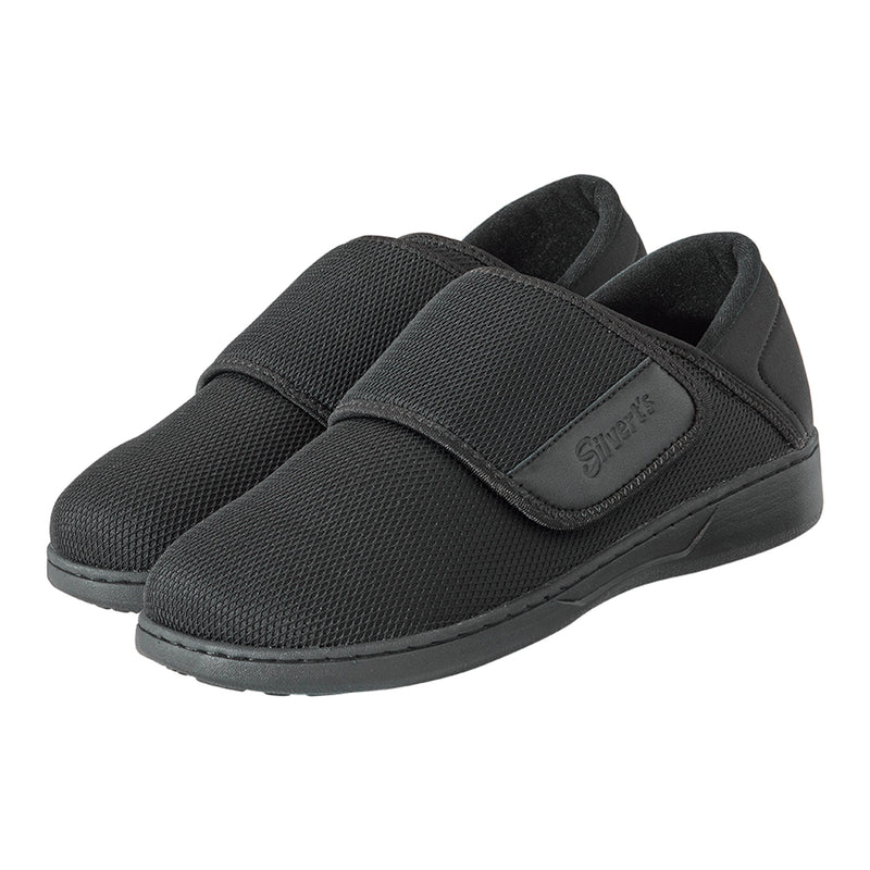 Silverts® Comfort Steps Hook And Loop Closure Shoe, Size 10, Black, Sold As 1/Pair Silverts Sv10500_Sv2_10