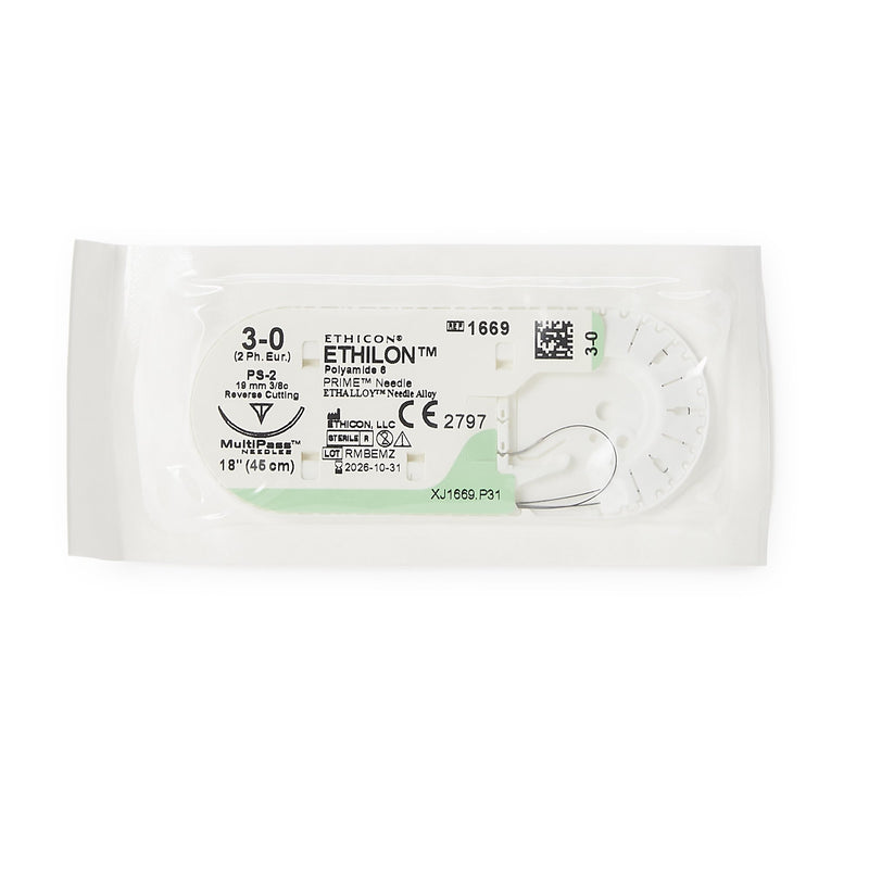 Ethilon™ Suture With Needle, Sold As 36/Box J 1669H