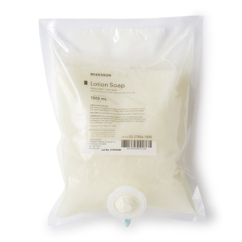 Mckesson Lotion Soap, 1,000Ml Refill Bag, Fresh Scent, Sold As 10/Case Mckesson 53-27856-1000