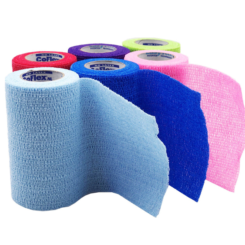Coflex® Nl Self-Adherent Closure Cohesive Bandage, 4 Inch X 5 Yard, Sold As 1/Each Andover 5400Cp-018