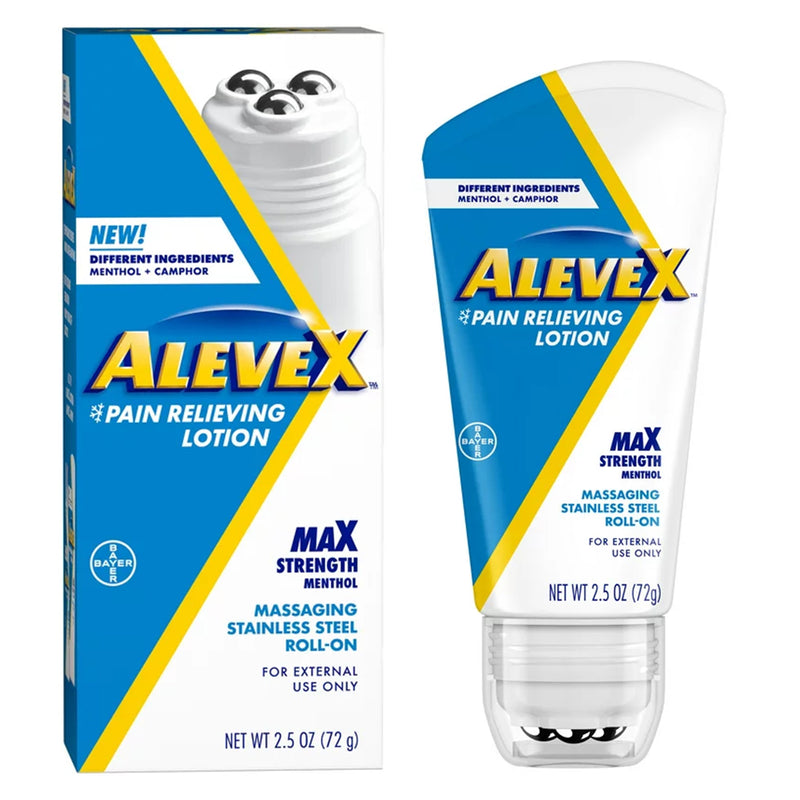 Aleve X Pain Relieving Lotion Max Strength Menthol, 2½-Ounce Roll-On Bottle, Sold As 1/Each Bayer 00280005001