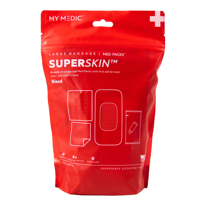 My Medic™ Superskin™ Large Bandage First Aid Medical Pack, Sold As 1/Each Mymedic Mm-Spl-Md-Pk-Ac-2X4-Ssb-10Pk
