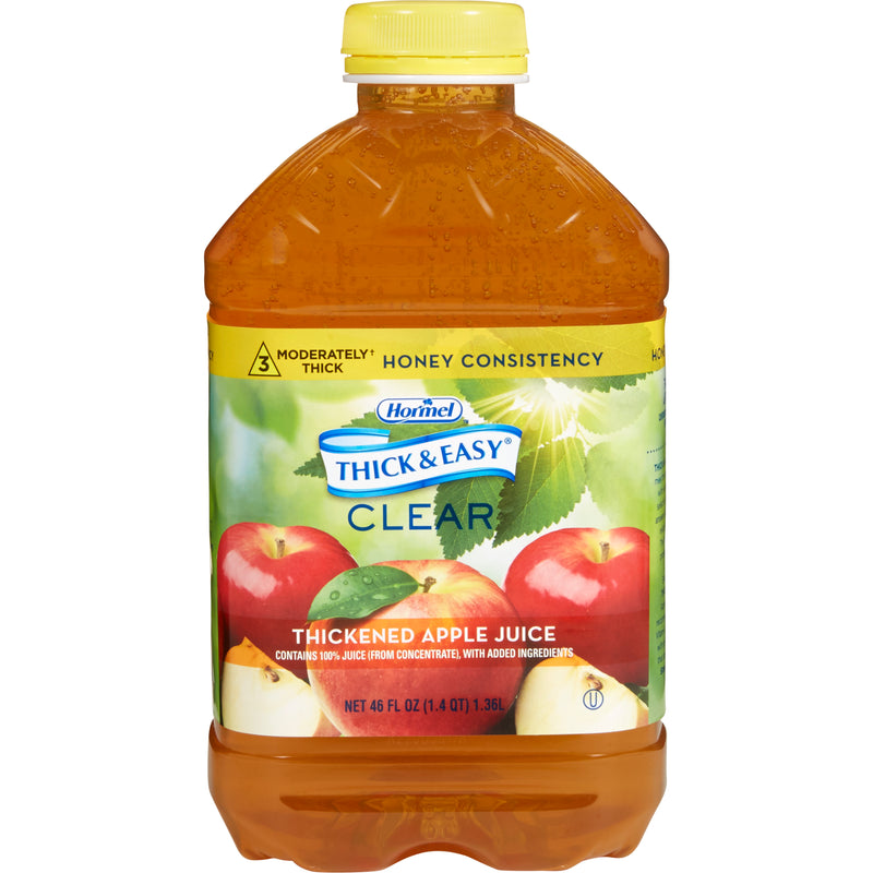 Thick & Easy® Honey Consistency Apple Thickened Beverage, 46-Ounce Bottle, Sold As 6/Case Hormel 30634