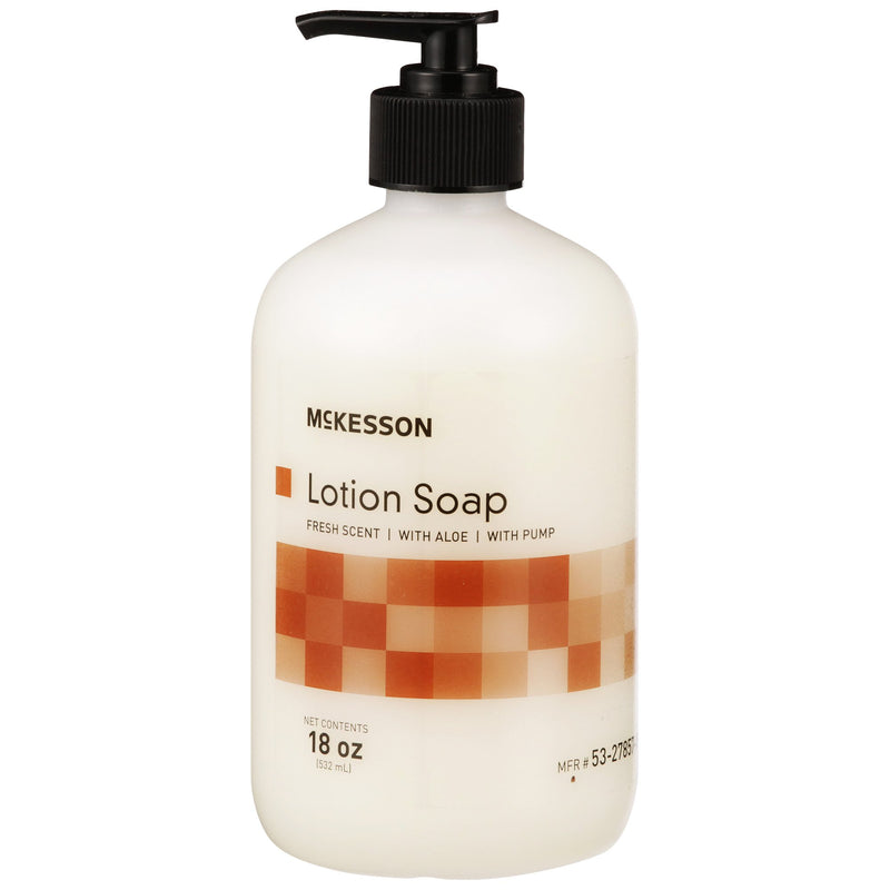 Mckesson Lotion Soap, Fresh Scent, 18 Oz. Pump Bottle, Sold As 12/Case Mckesson 53-27857-18
