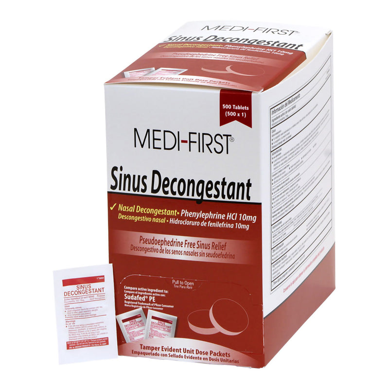 Medi-First® Phenylephrine Sinus Relief, Sold As 1/Box Medique 80913