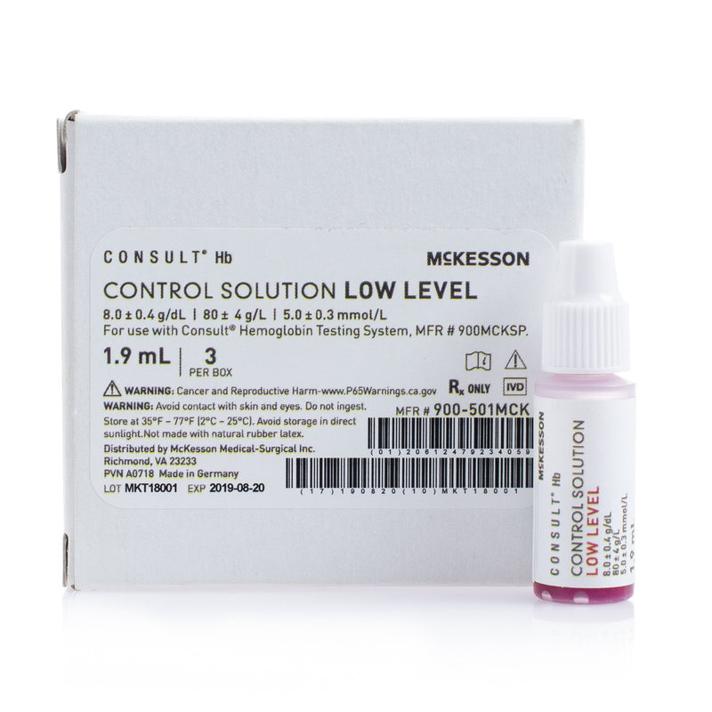 Mckesson Consult™ Hb Control, Hemoglobin Test, Sold As 3/Box Mckesson 900-501Mck