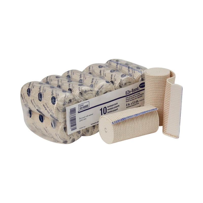 Eze-Band® Lf Double Hook And Loop Closure Elastic Bandage, 4 Inch X 5-1/2 Yard, Sold As 60/Case Hartmann 59140000