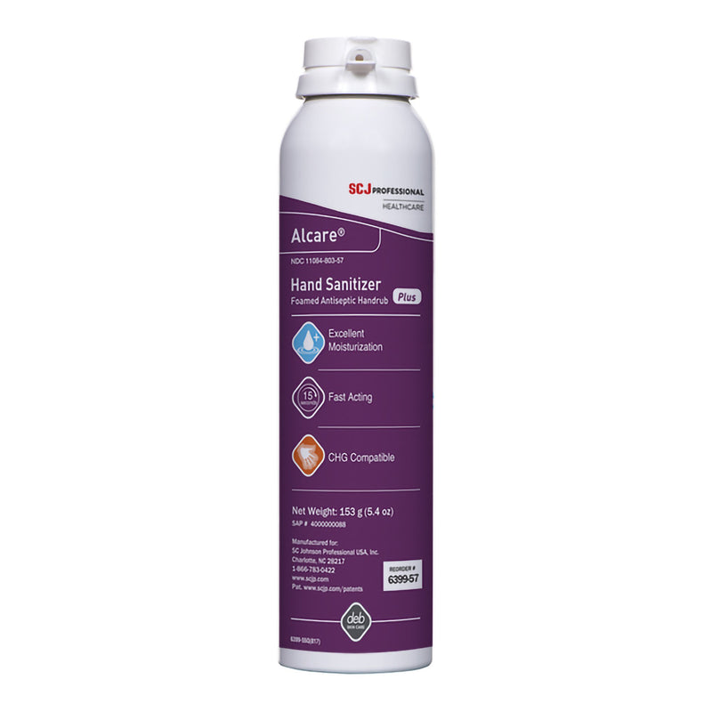 Alcare® Plus Hand Sanitizer, 5.4 Oz. Foaming Aerosol Can, Sold As 24/Case Sc 639957