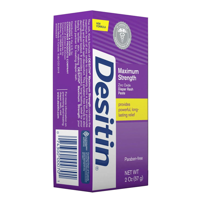 Desitin Paste, Zinc Max/Str 2 Oz, Sold As 1/Each J 58232072103