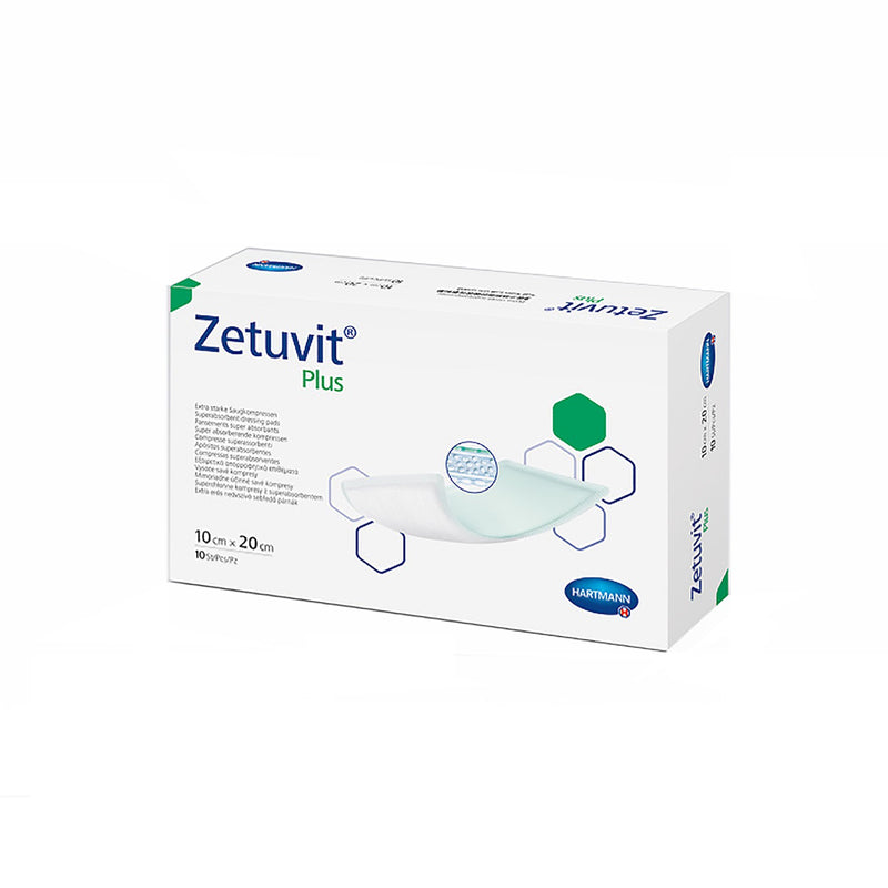 Zetuvit® Plus Sterile Superabsorbent Dressing, 4 X 8 Inch, Sold As 10/Box Hartmann 413111