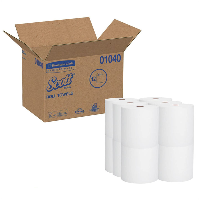 Scott Paper Towel, Hardwound Roll, 8" X 800', Sold As 1/Roll Kimberly 01040