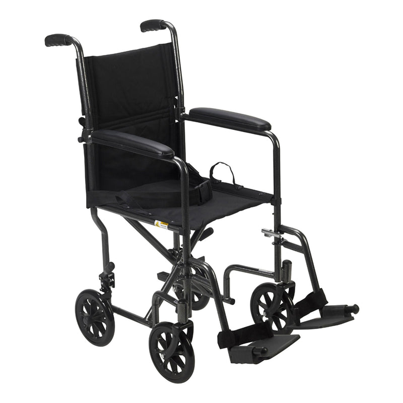 Drive™ Lightweight Steel Transport Chair, 17-Inch Seat Width, Sold As 1/Each Drive Tr37E-Sv