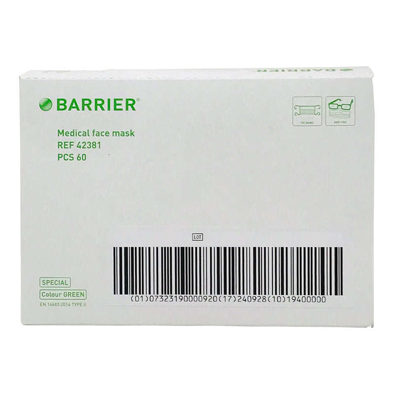 Barrier®Extra Protection Surgical Mask, Sold As 600/Case Molnlycke 42381